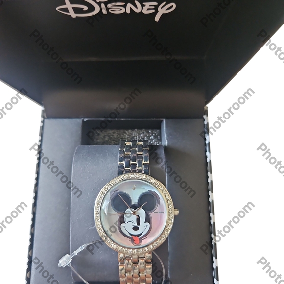 Disney Mickey Mouse Silver Tone Zirconia Wrist Watch main image 10